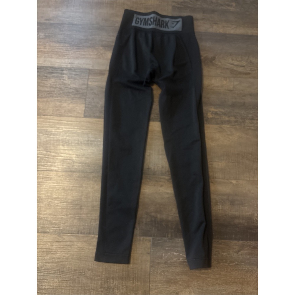 Gymshark Seamless Black Flex Leggings Womens XS High Waisted Ankle Workout Pants